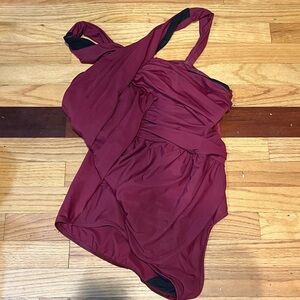 Miraclesuit Burgundy Swim Coverup